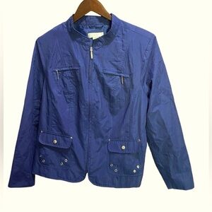 SOLD
🌟CJ Banks Shiny Blue Metallic Jacket sz 1X business casual dressy
